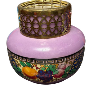 Vintage Decorative Falcon Made In England Flower Vase With Frog